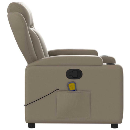 massagestol kunstlæder cappuccino