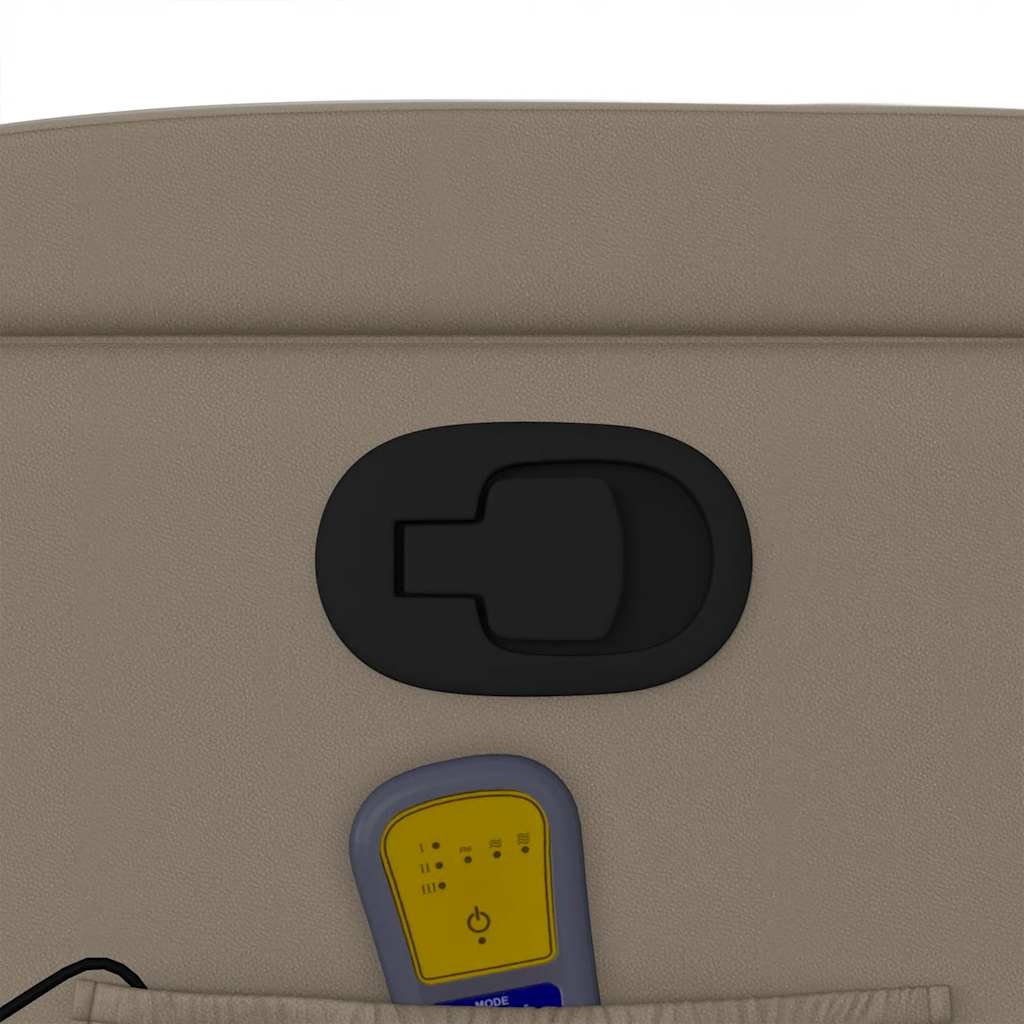 massagestol kunstlæder cappuccino