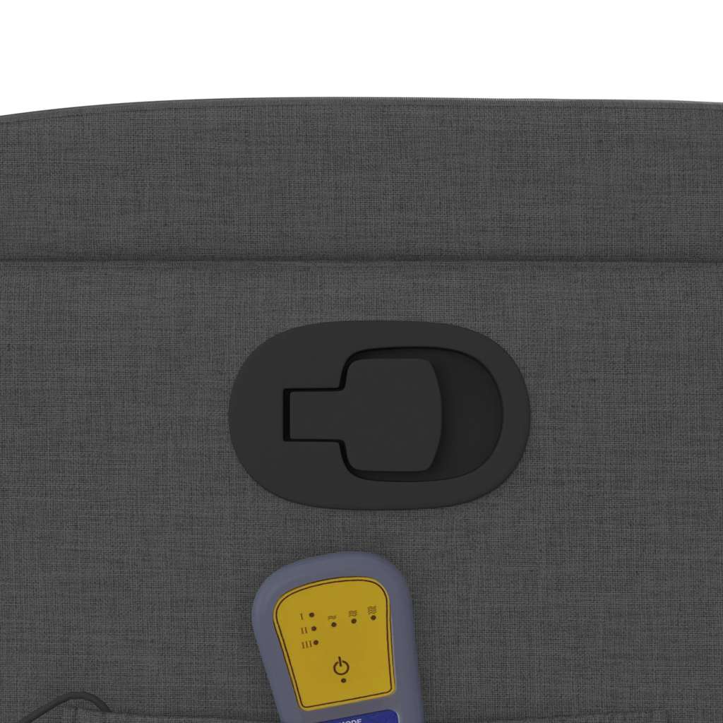 massagestol stof mørkegrå