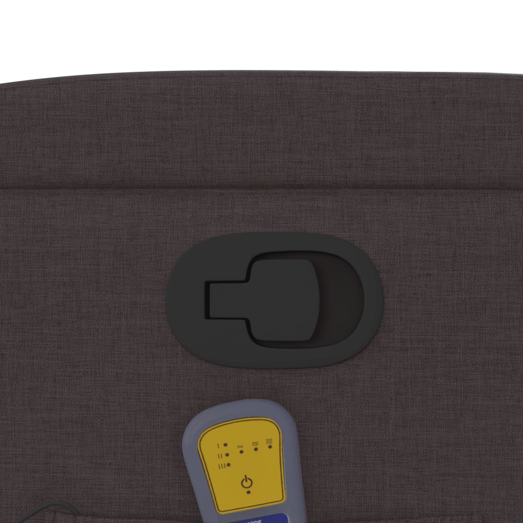 massagestol stof mørkebrun