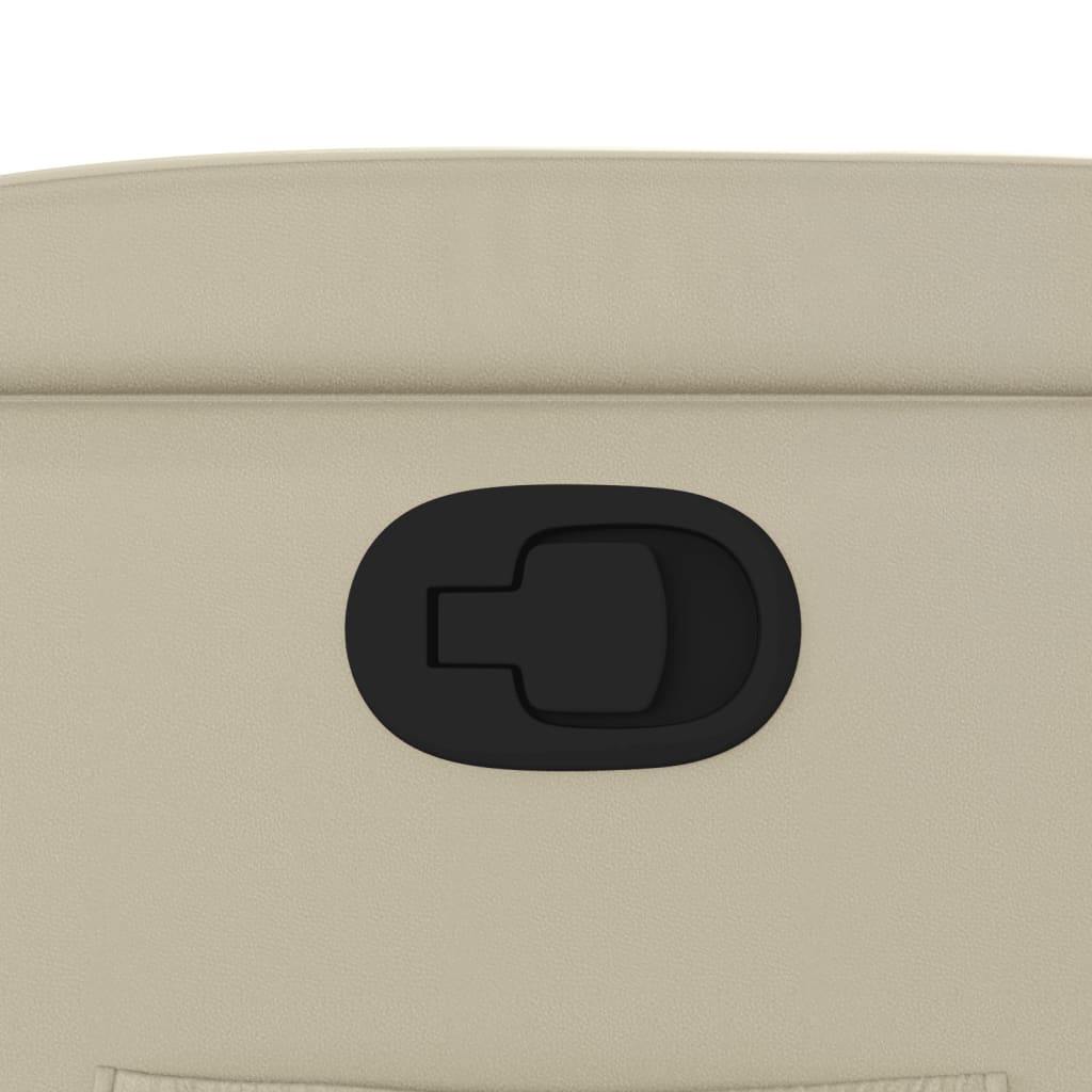 lænestol kunstlæder cremefarvet