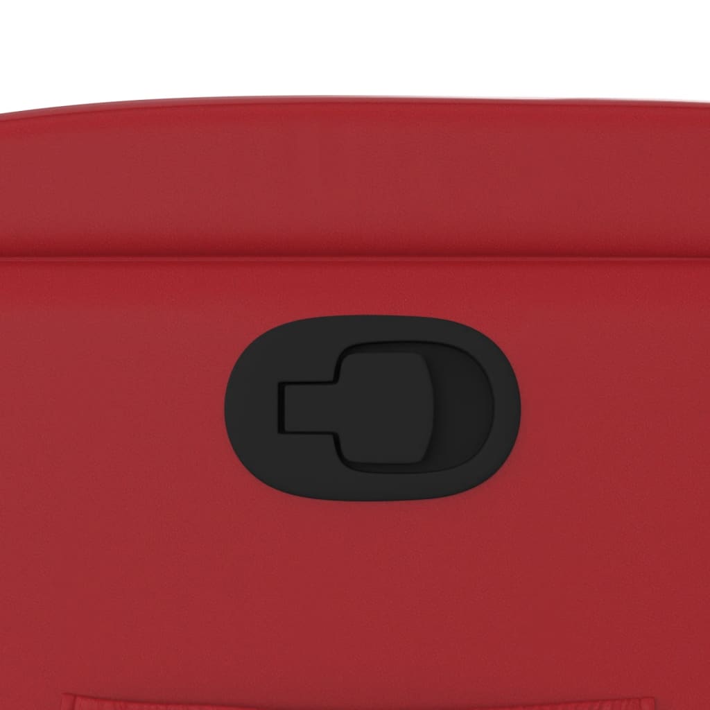 lænestol kunstlæder rød