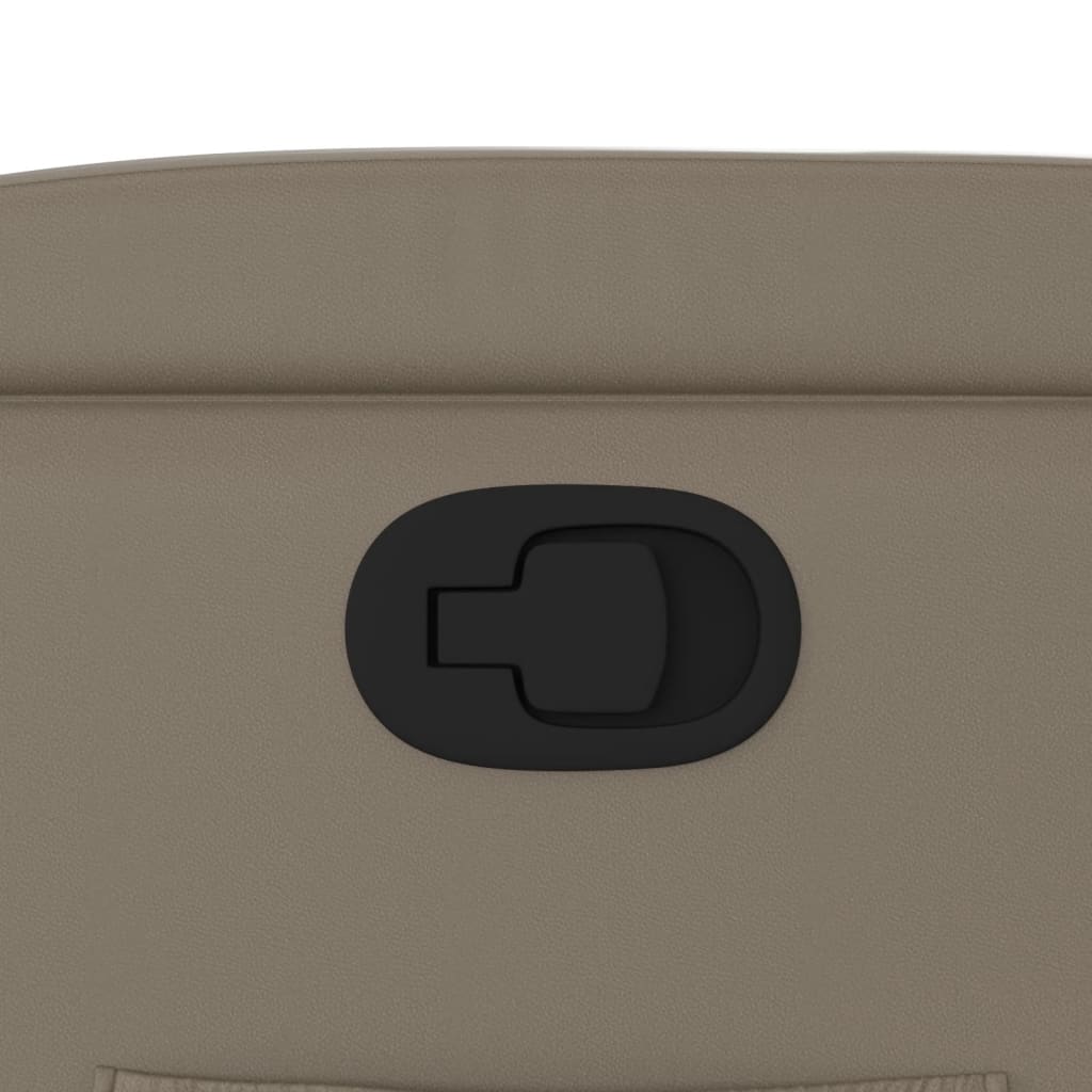 lænestol kunstlæder cappuccinofarvet