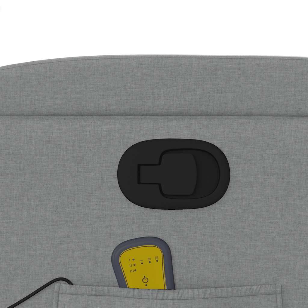 massagestol stof lysegrå