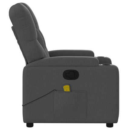 massagestol stof mørkegrå