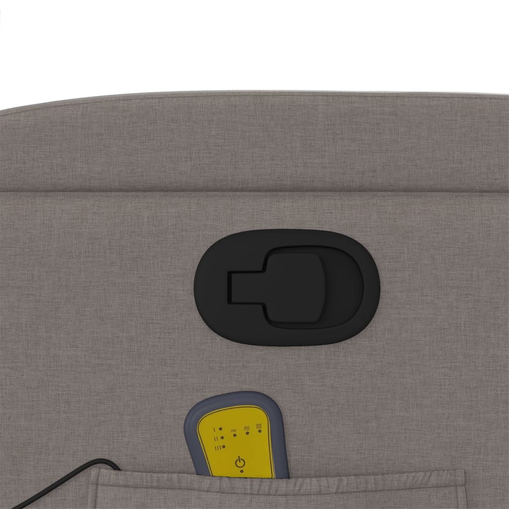 massagestol stof gråbrun