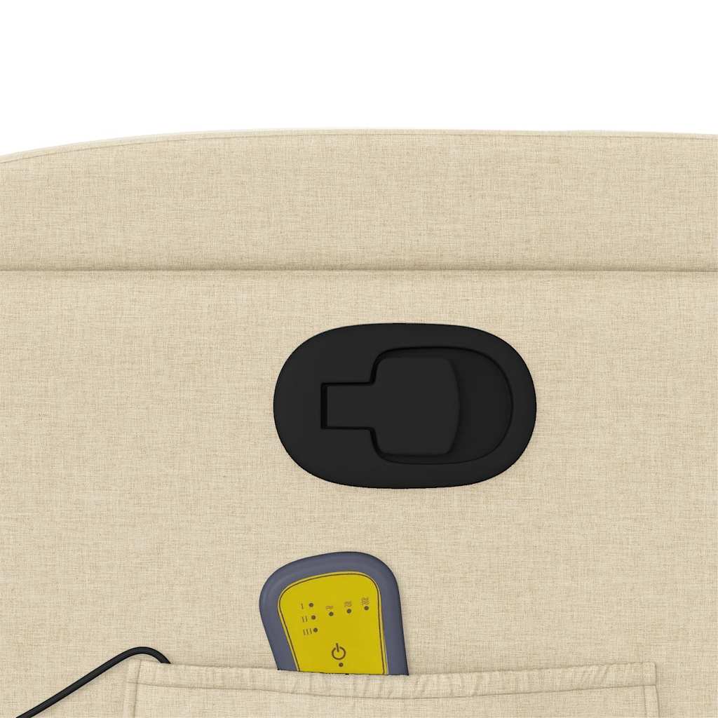 massagestol stof cremefarvet