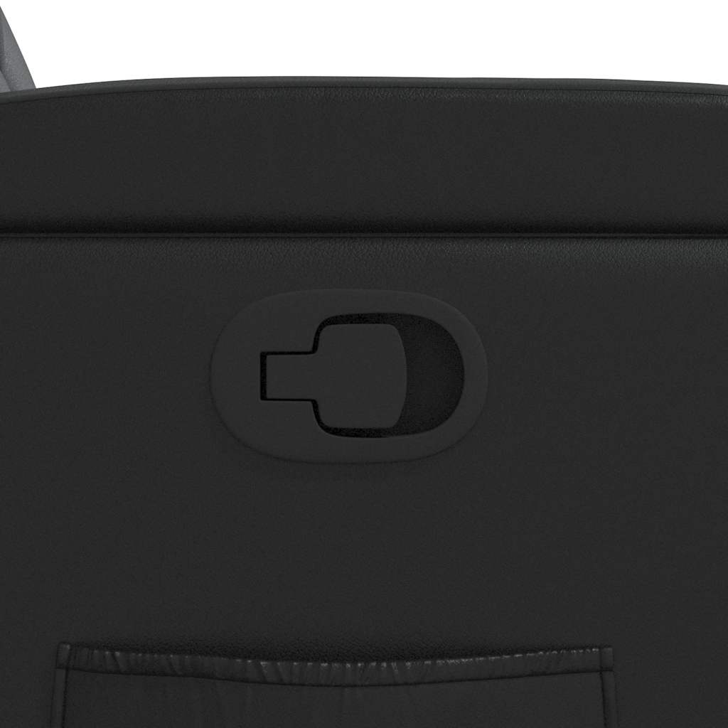 lænestol kunstlæder sort