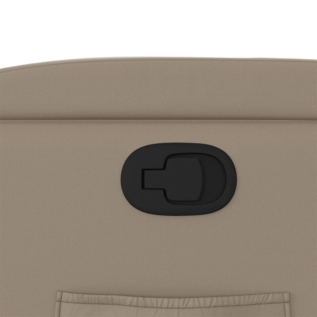 lænestol kunstlæder cappuccinofarvet