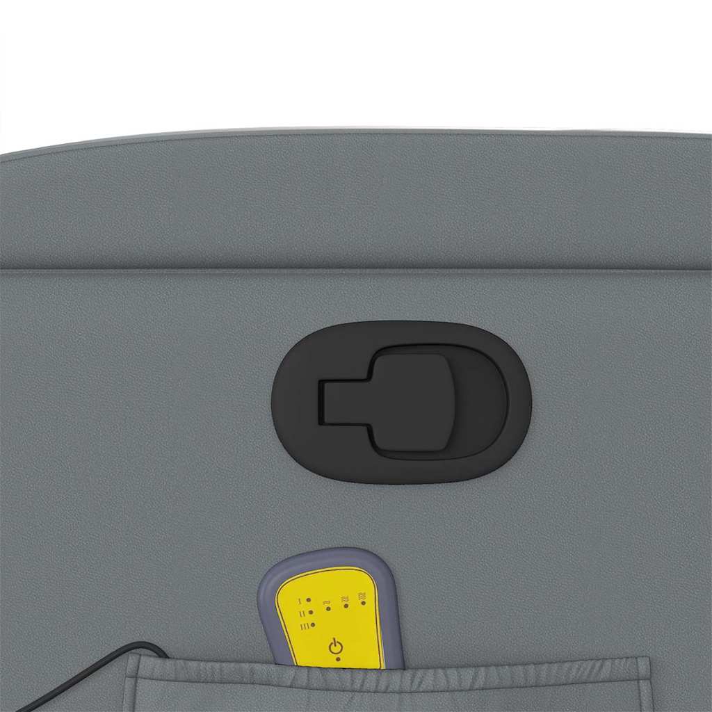 massagestol kunstlæder grå