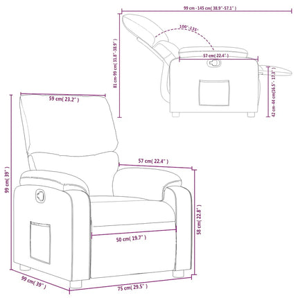 lænestol stof gråbrun