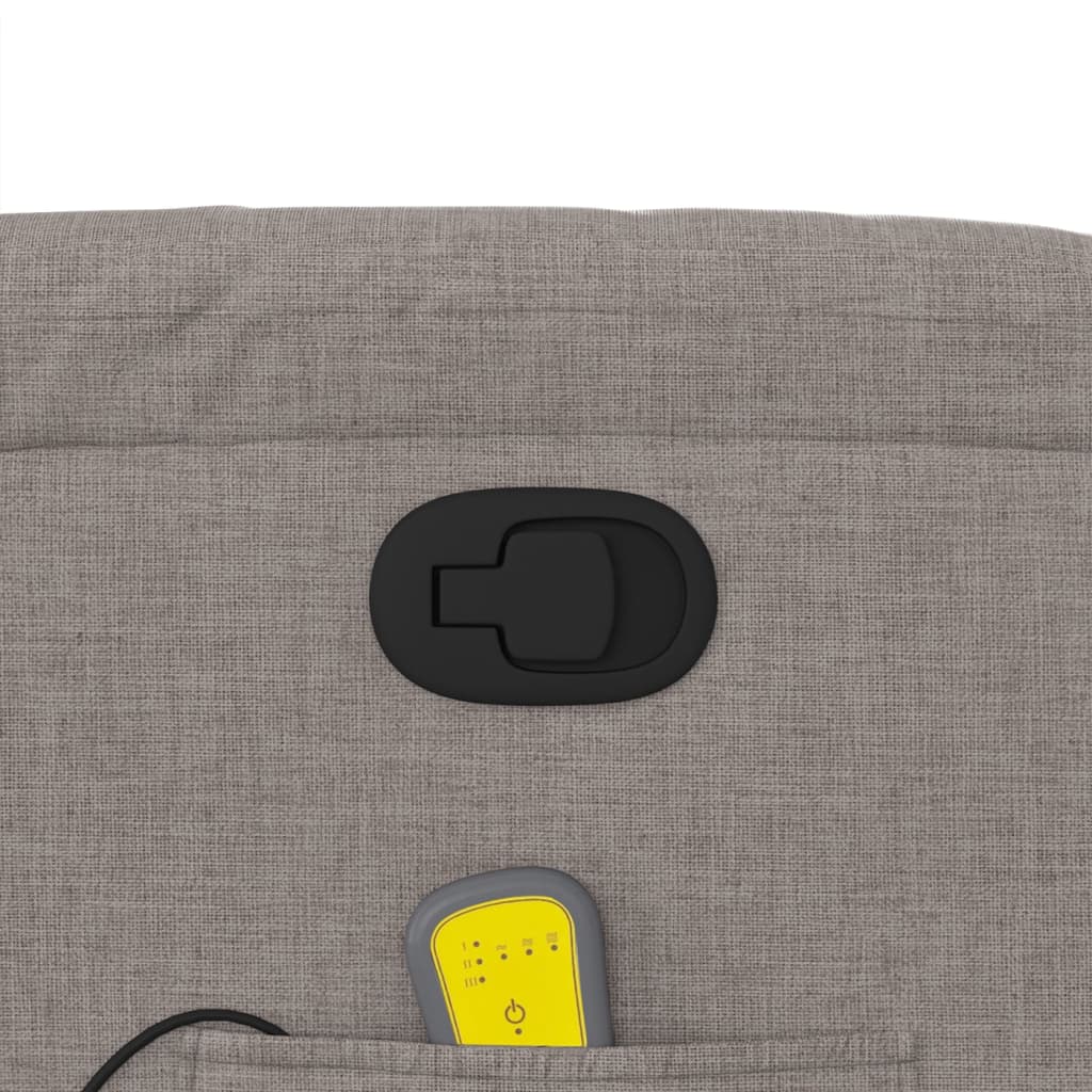 massagestol stof gråbrun