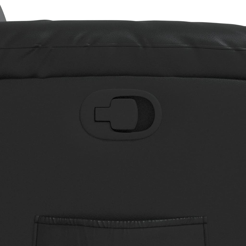 lænestol kunstlæder sort