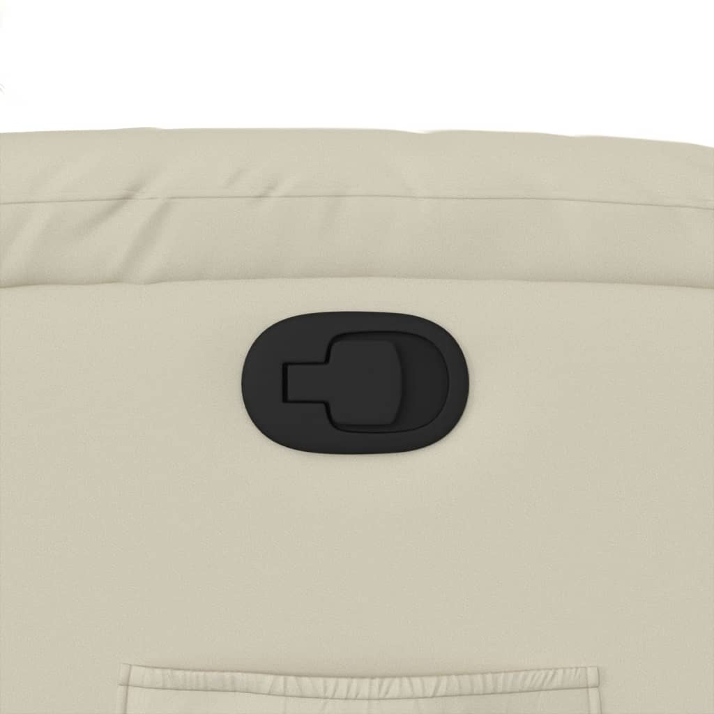 lænestol kunstlæder cremefarvet