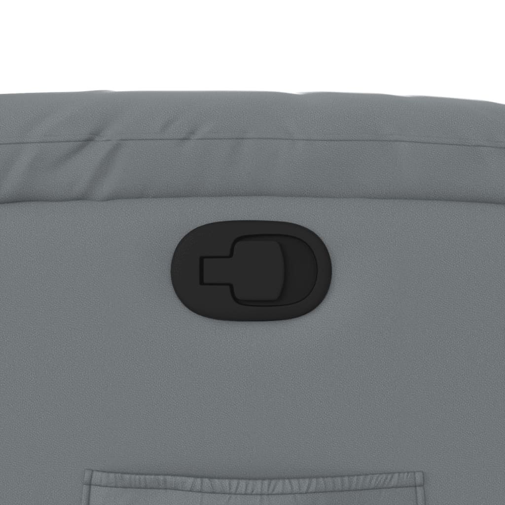 lænestol kunstlæder grå