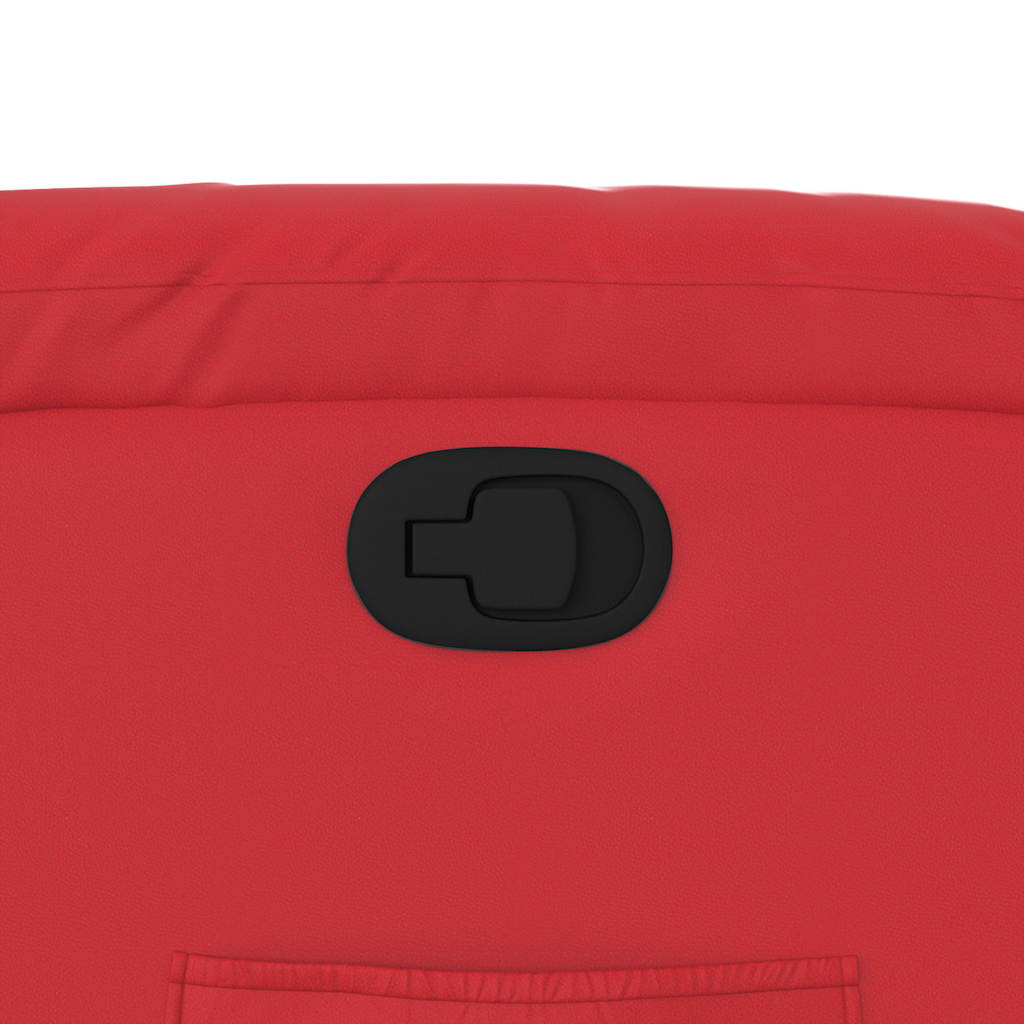 lænestol kunstlæder rød