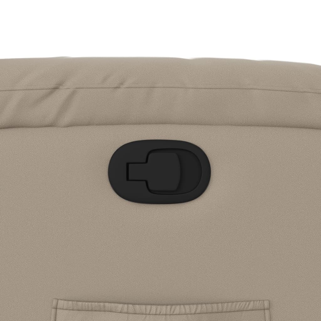 lænestol kunstlæder cappuccinofarvet