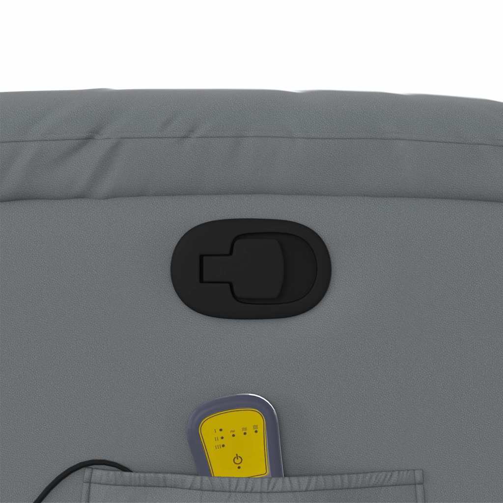 massagestol kunstlæder grå