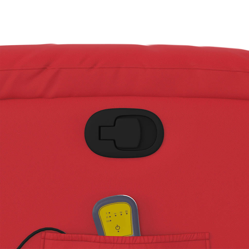 massagestol kunstlæder rød