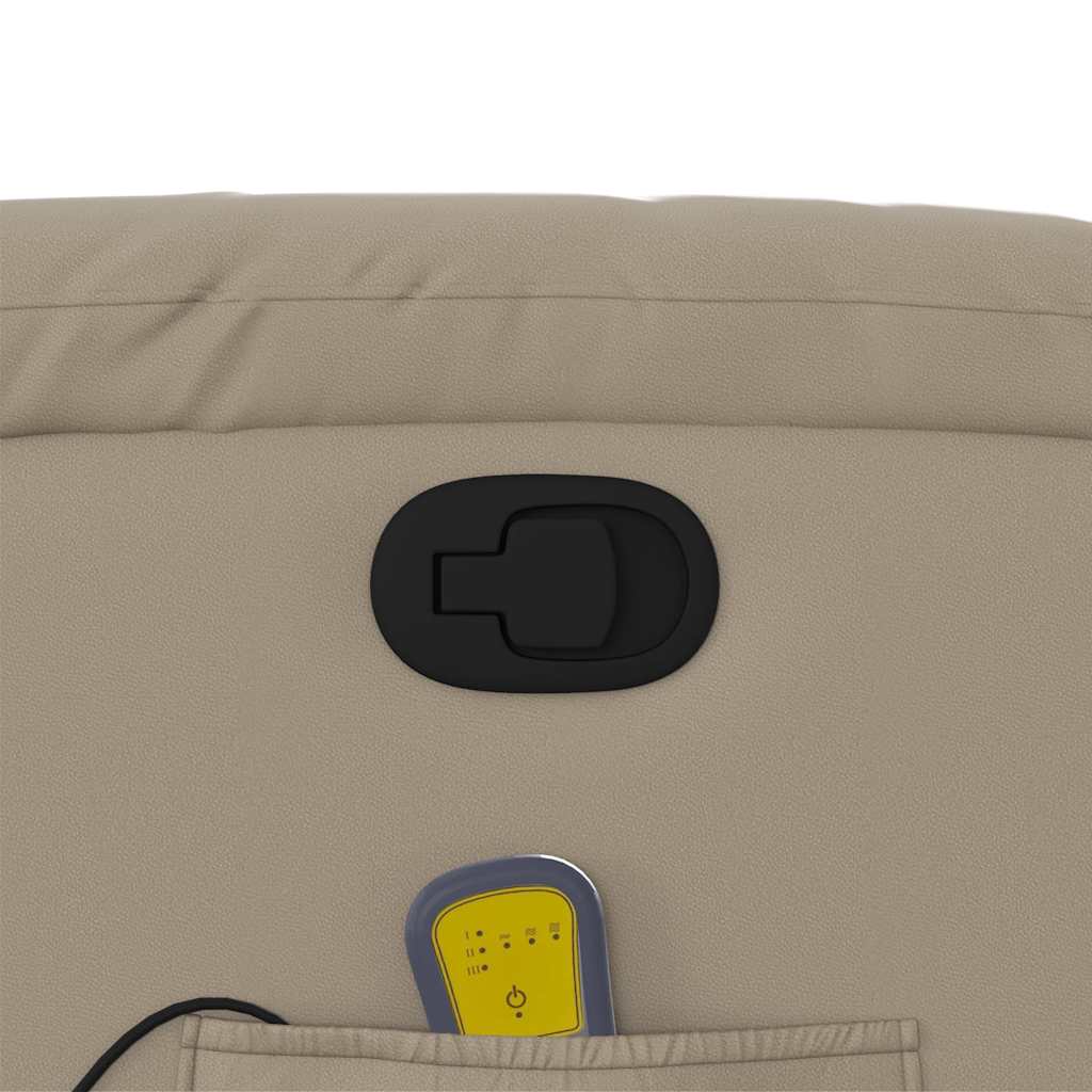 massagestol kunstlæder cappuccino