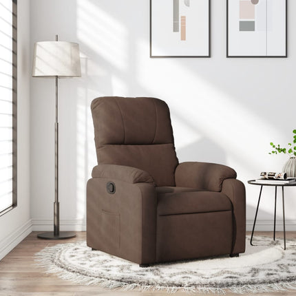 lænestol mikrofiberstof brun