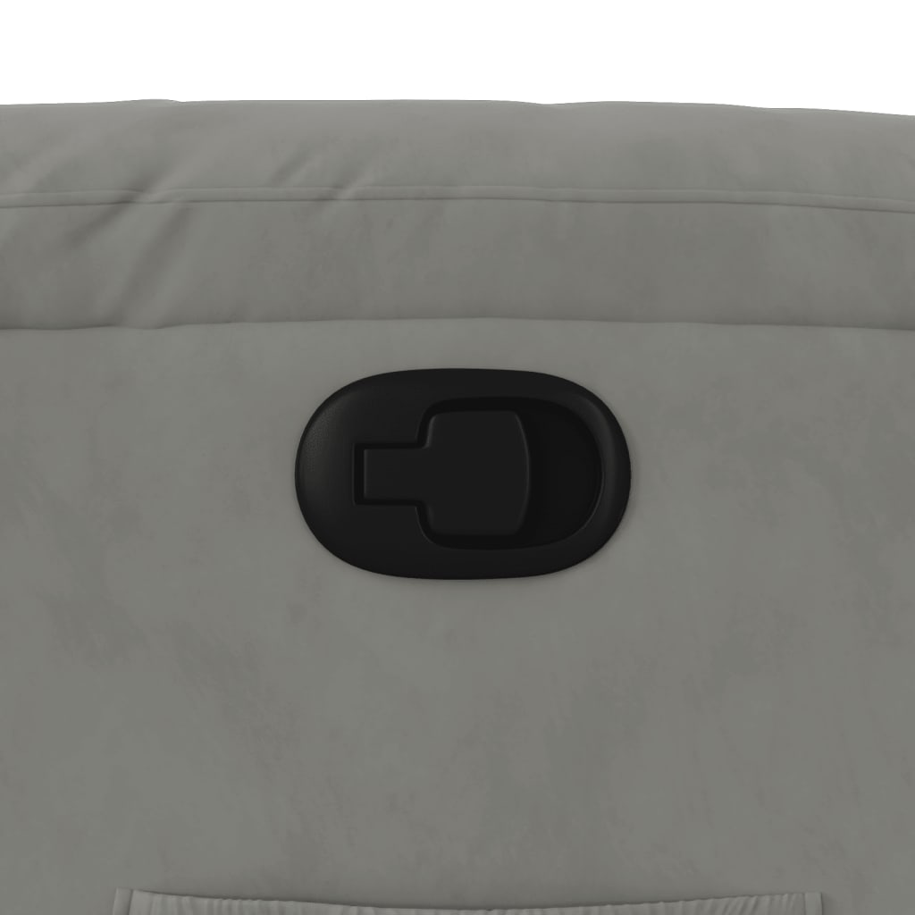 lænestol mikrofiberstof lysegrå