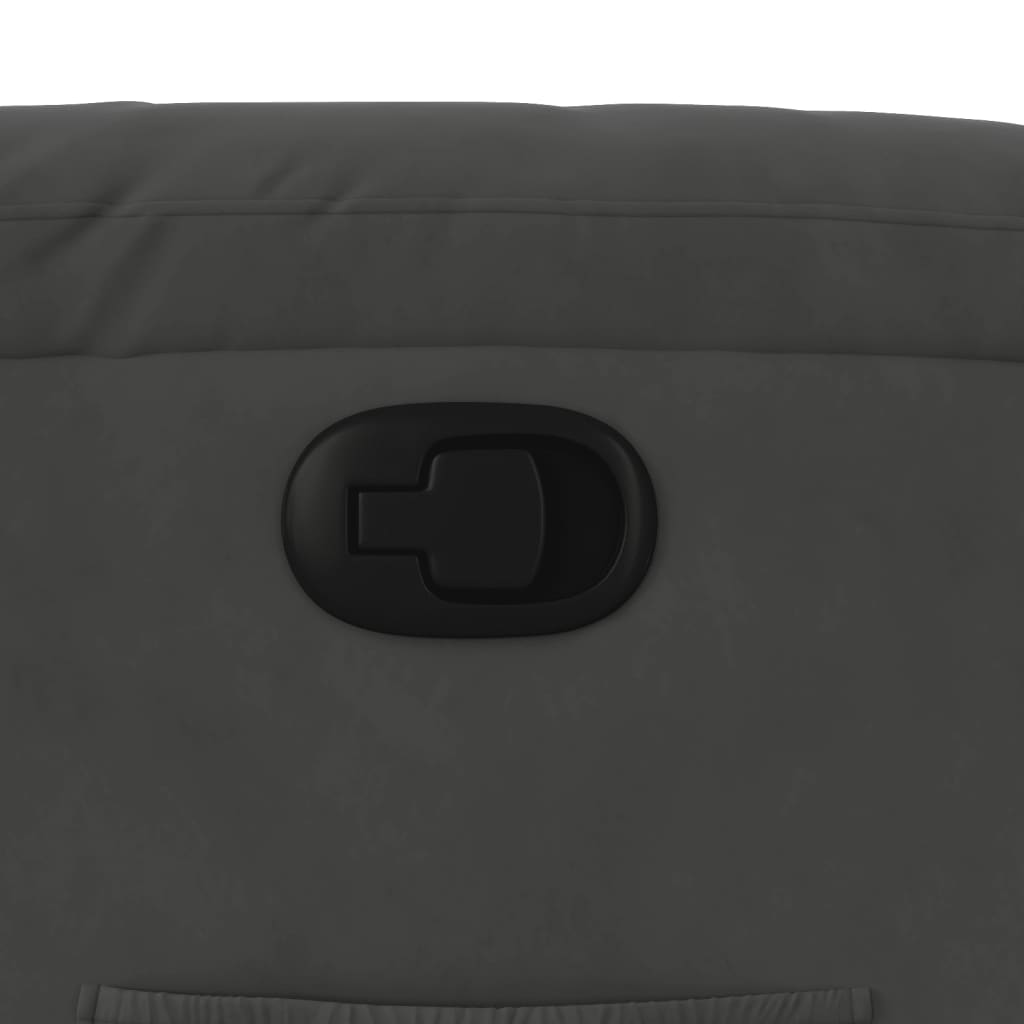 lænestol mikrofiberstof mørkegrå