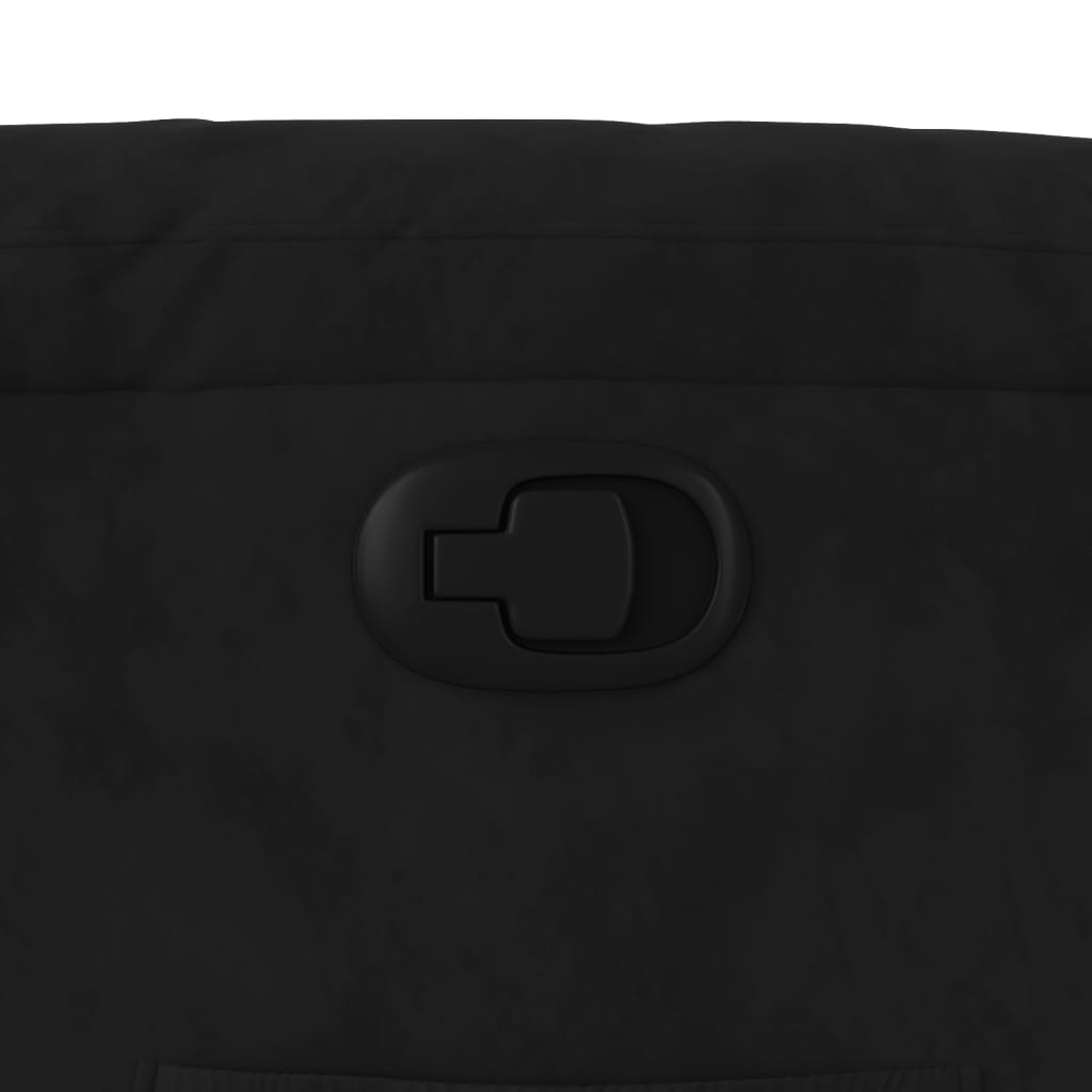 lænestol mikrofiberstof sort