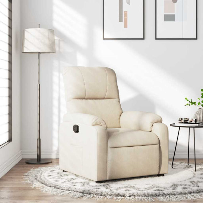 lænestol mikrofiberstof beige