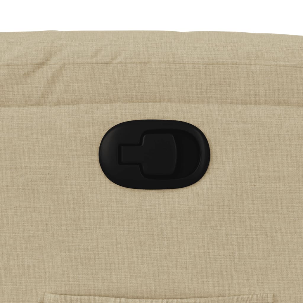 lænestol stof cremefarvet