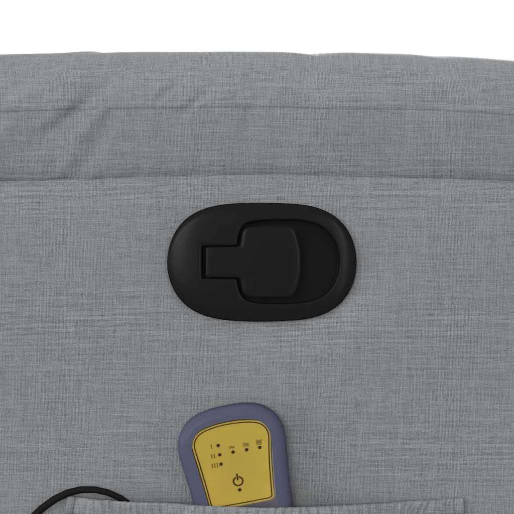 massagestol stof lysegrå