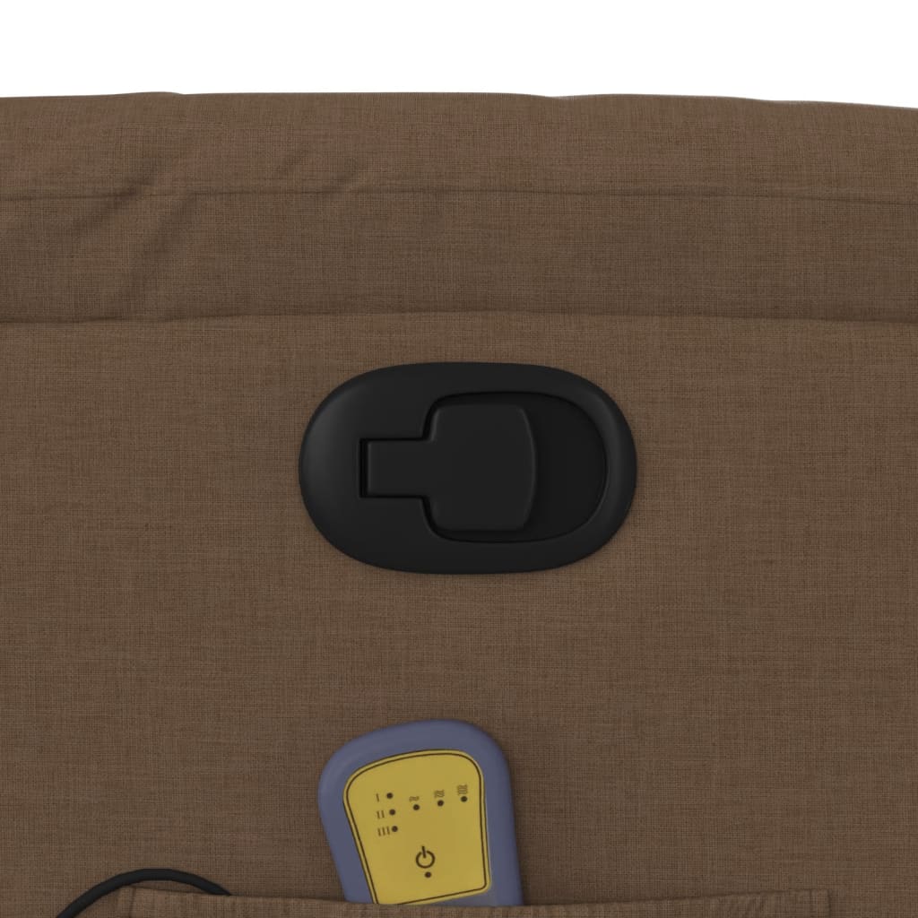 massagestol stof brun