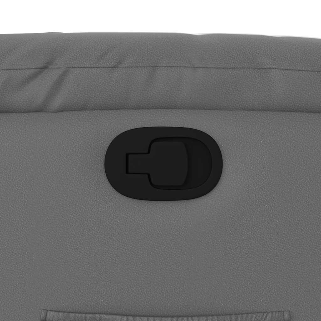 lænestol kunstlæder grå