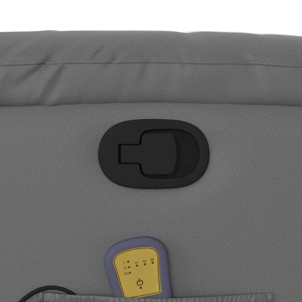 massagestol kunstlæder grå