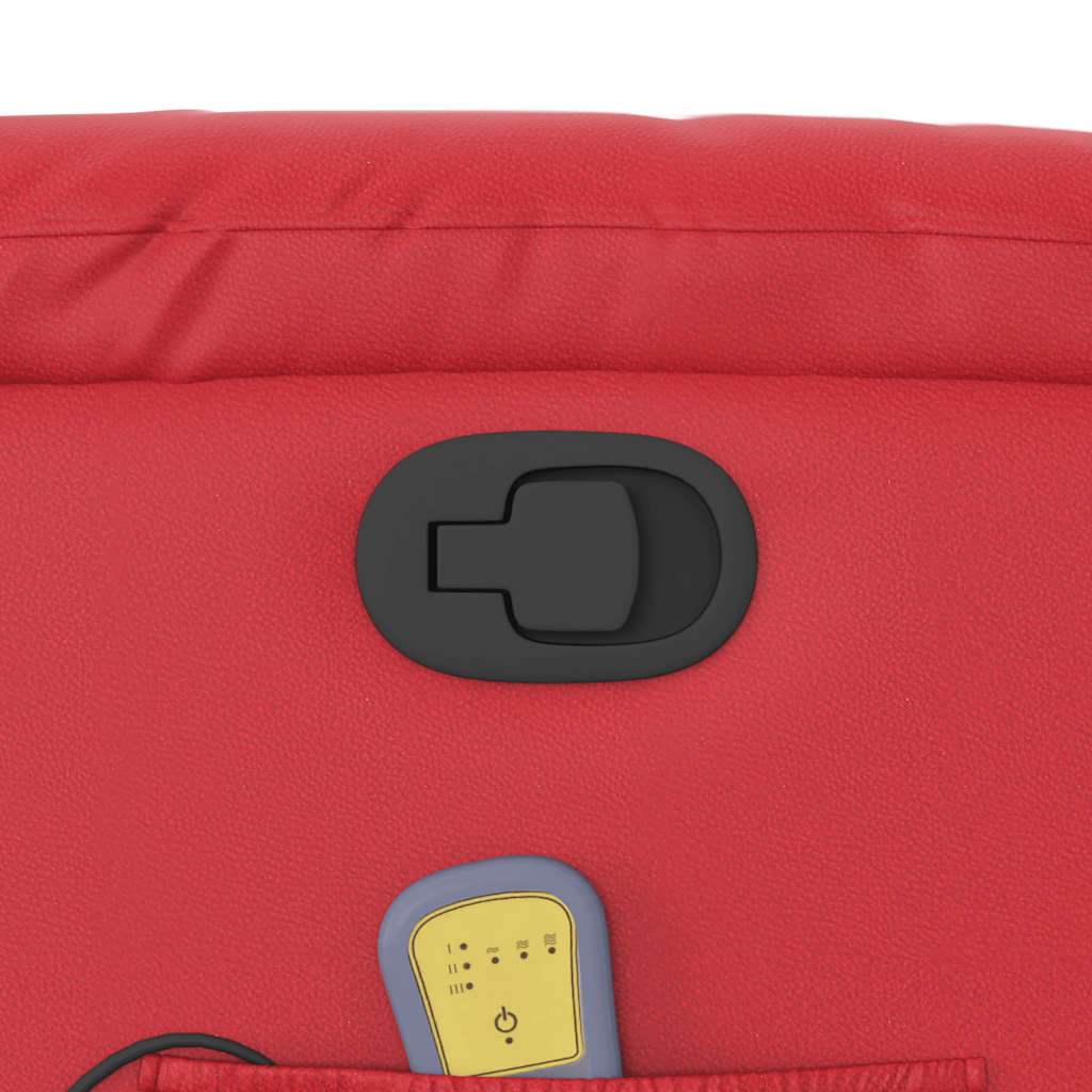 massagestol kunstlæder rød