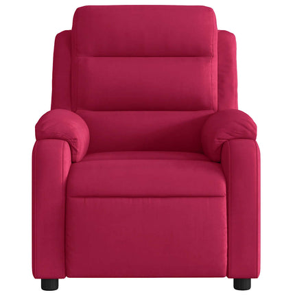 lænestol velour vinrød