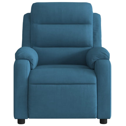lænestol velour blå