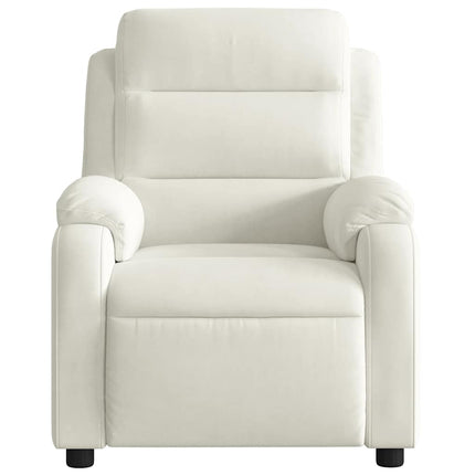 massagestol velour cremefarvet