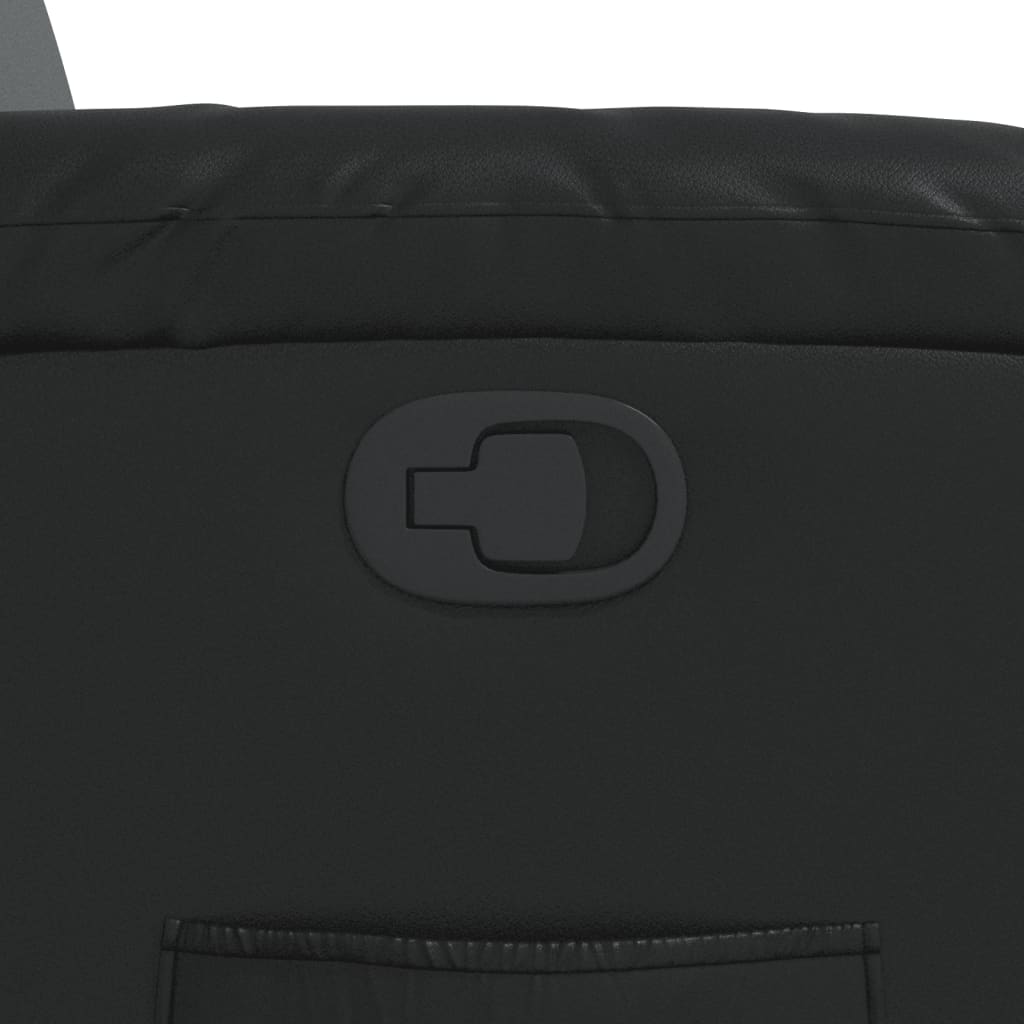 lænestol kunstlæder sort