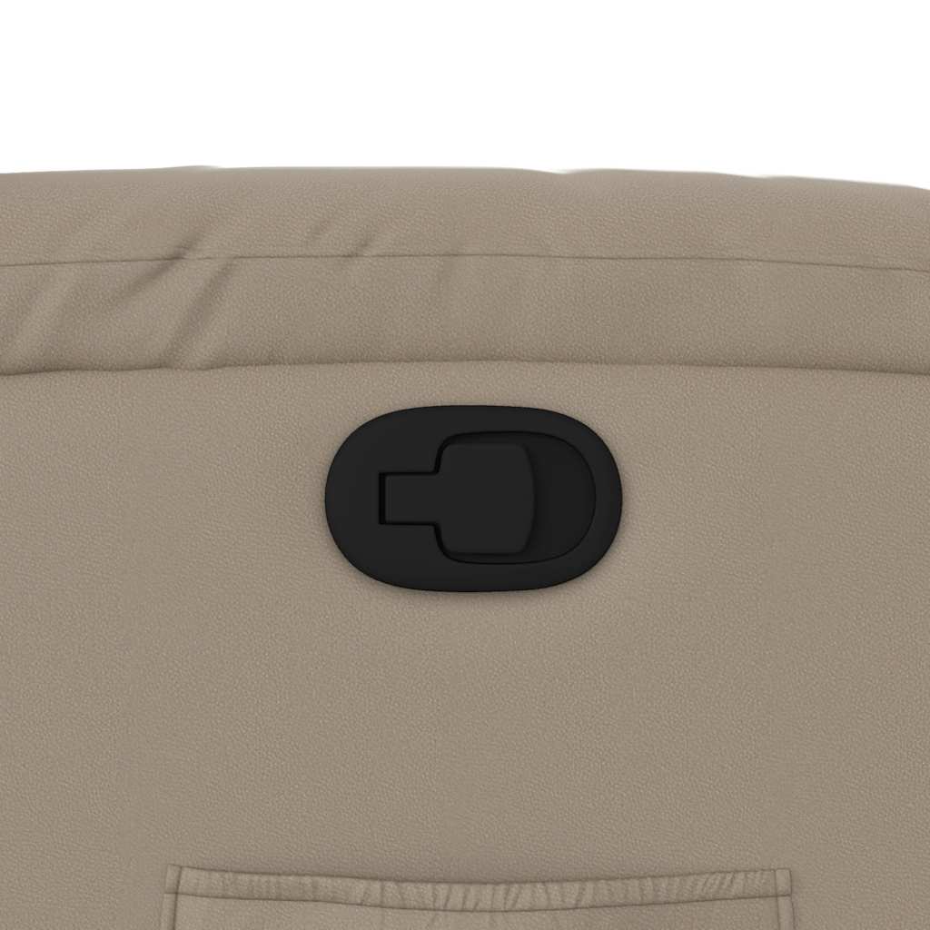 lænestol kunstlæder cappuccinofarvet