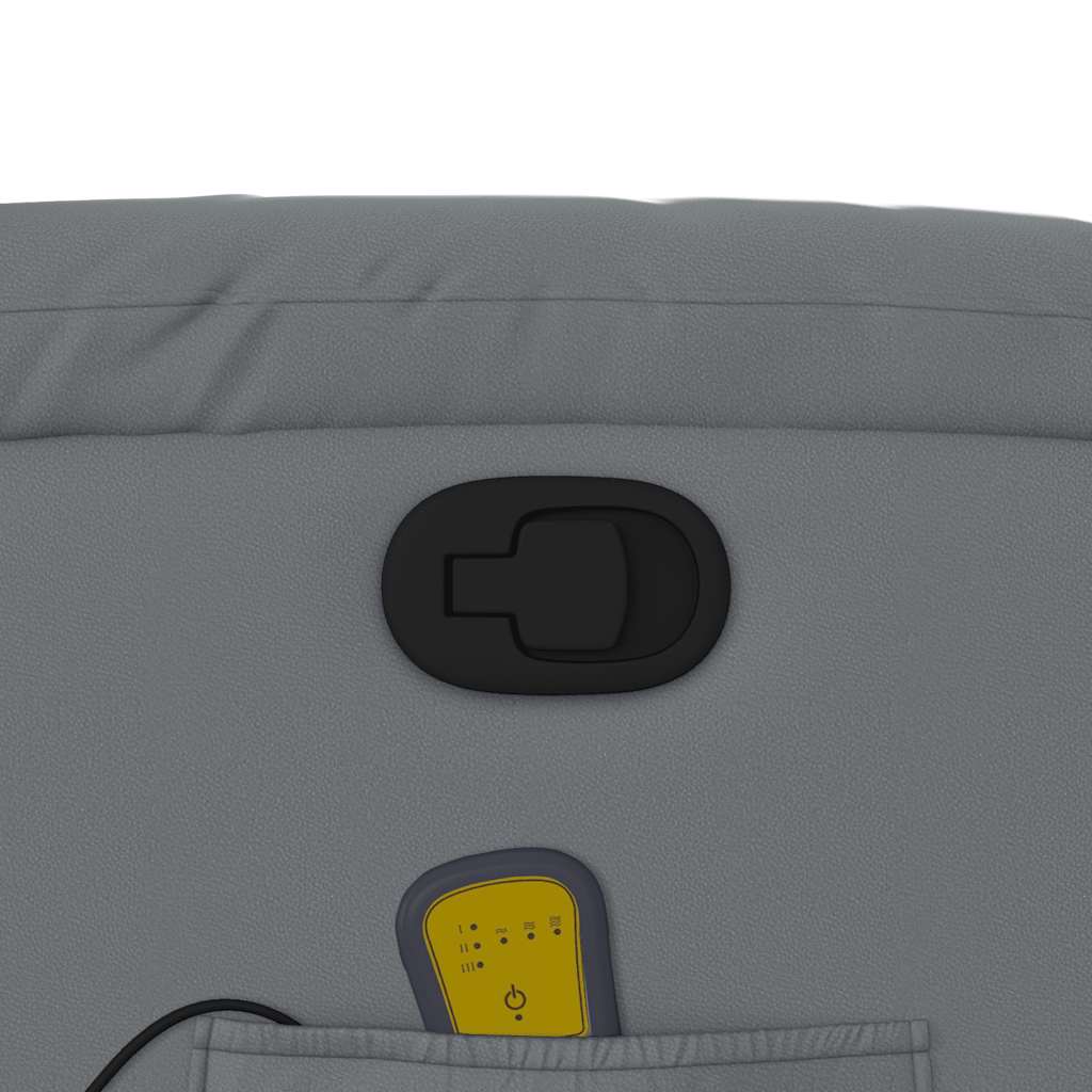 massagestol kunstlæder grå