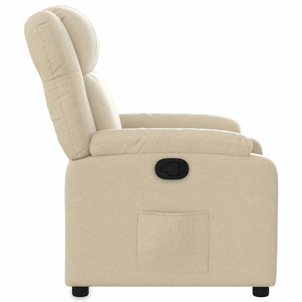 lænestol stof cremefarvet