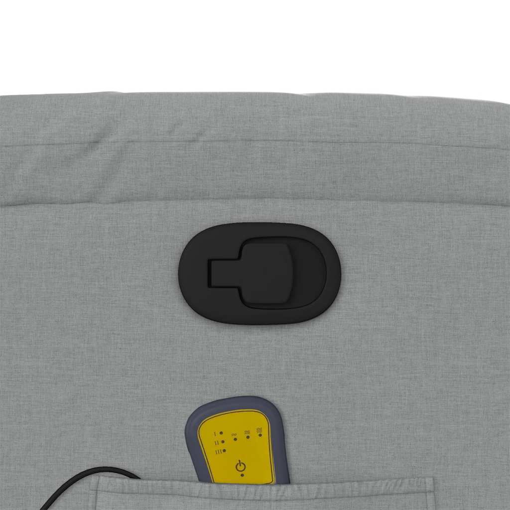 massagestol stof lysegrå