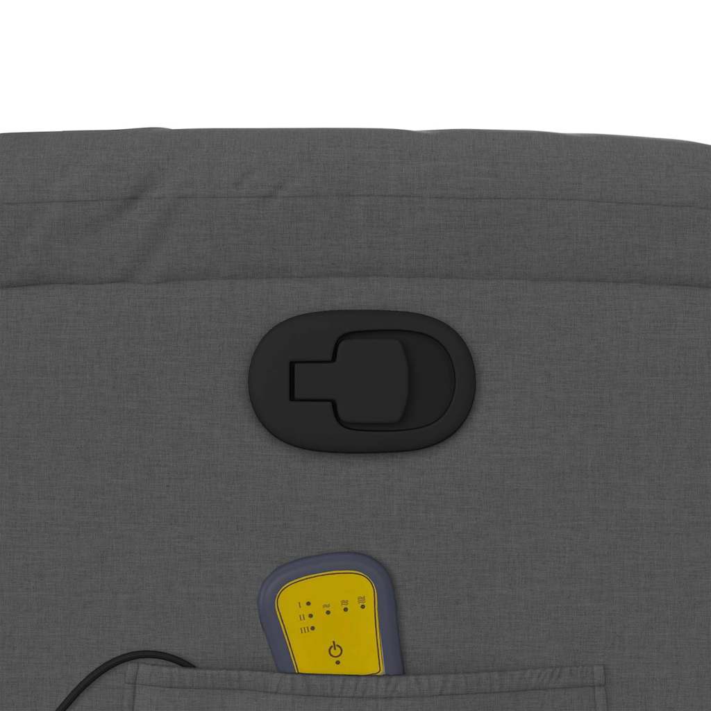 massagestol stof mørkegrå