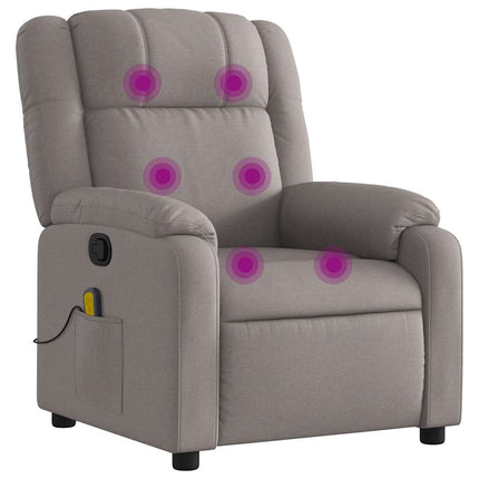 massagestol stof gråbrun