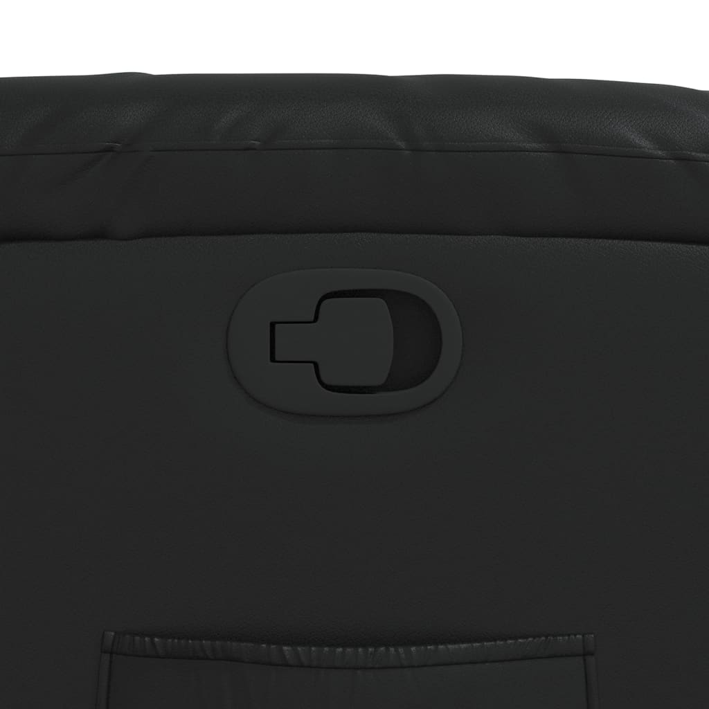 lænestol kunstlæder sort