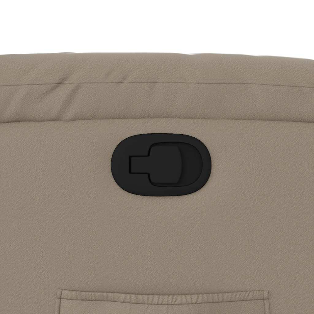 lænestol kunstlæder cappuccinofarvet