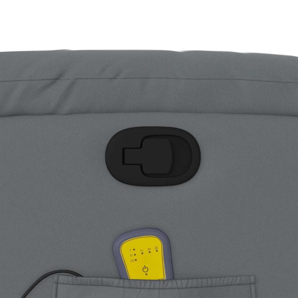 massagestol kunstlæder grå