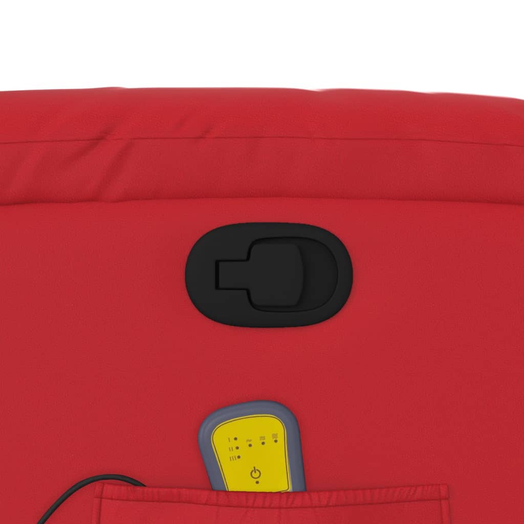 massagestol kunstlæder rød