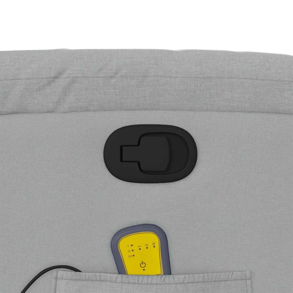 massagestol stof lysegrå